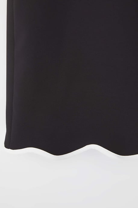 Trendyol Curve Dam Svart Färgblock Kort / Mini Ärmlös Business A-linje Plus size Klänning - Image 5