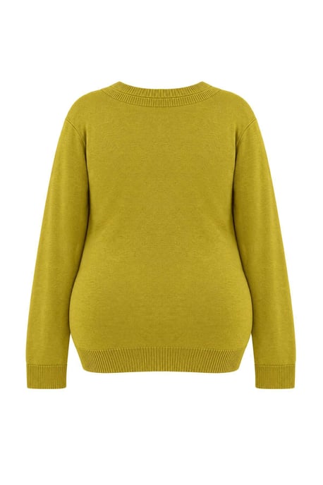 Trendyol Curve Dam Grön Enfärgad Lång Regular fit Plus size Koftor - Image 2