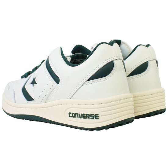 Converse Weapon OX Unisex Off White/Green Trainers - Image 3