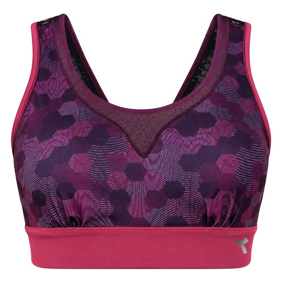 Diadora Supportive Womens Purple Sports Bra - Image 1