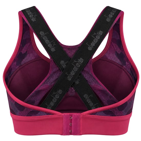 Diadora Supportive Womens Purple Sports Bra - Image 2
