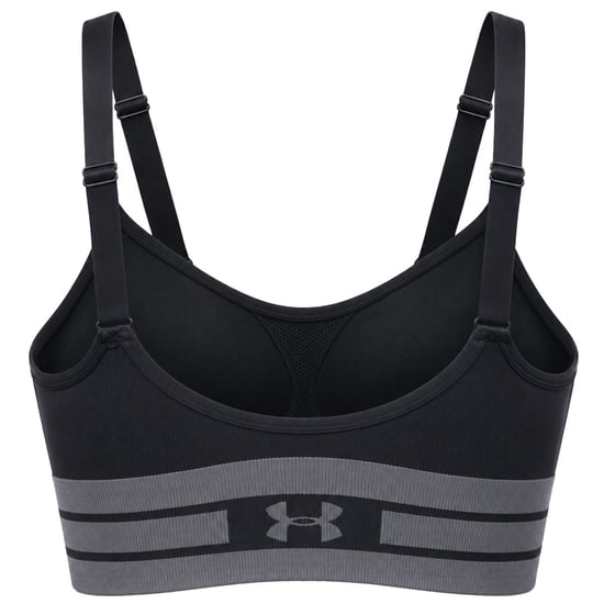 Under Armour Seamless Solid Womens Black Sports Bra - Image 2
