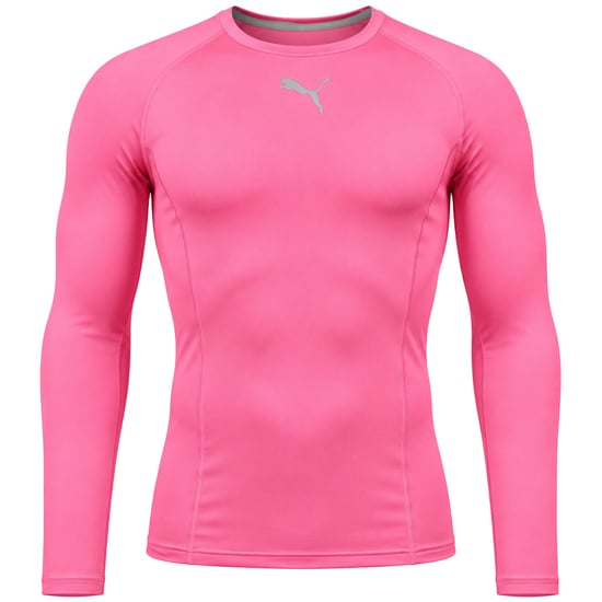 PumaTeam Liga Mens Pink Baselayer Top - Image 1