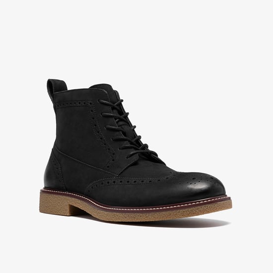 Chelwood Hi Black Oily Lea Boots - Image 4