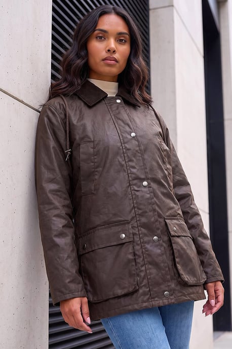 Waxed Longline Coat - Image 2