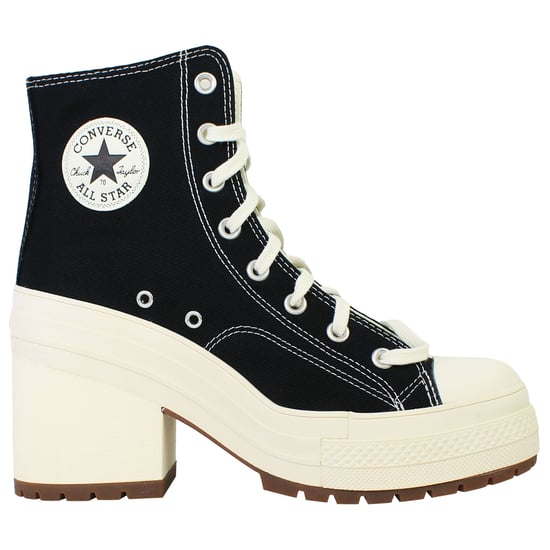 Converse Chuck 70 De Luxe Heel Hi Unisex Black Shoes - Image 2