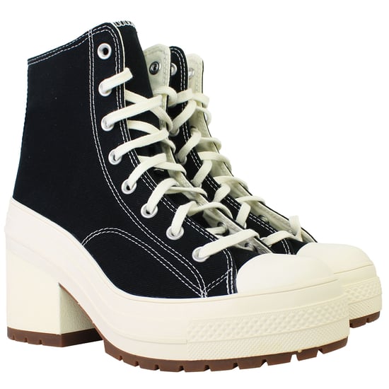 Converse Chuck 70 De Luxe Heel Hi Unisex Black Shoes - Image 3