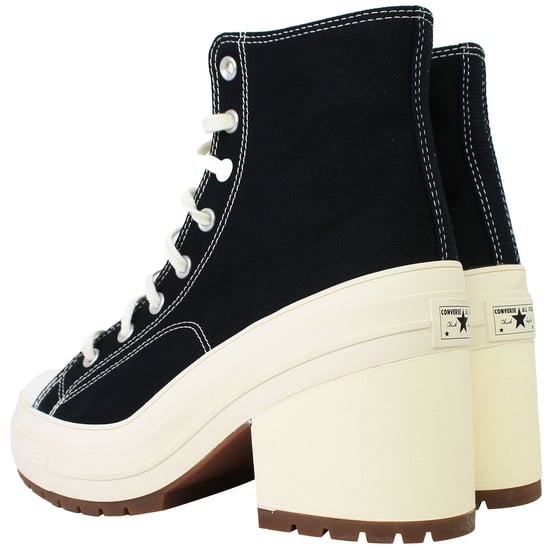 Converse Chuck 70 De Luxe Heel Hi Unisex Black Shoes - Image 4
