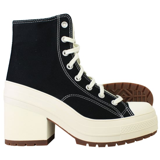 Converse Chuck 70 De Luxe Heel Hi Unisex Black Shoes - Image 5