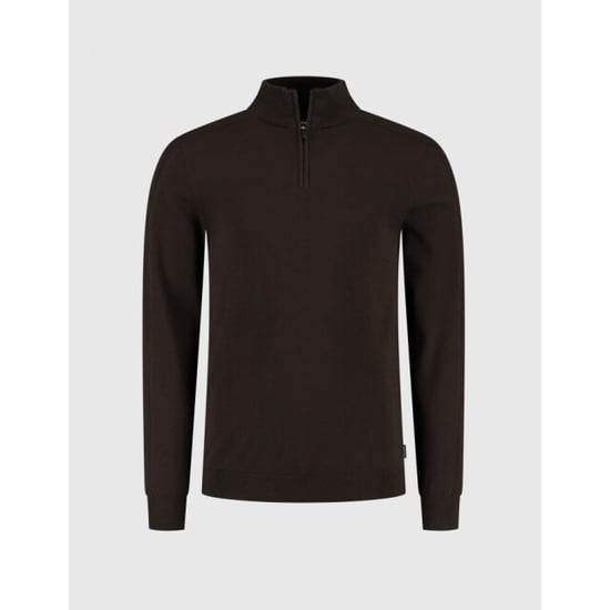 Saint Steve Elwin 50015 burnt coffee half zip trui - Image 2