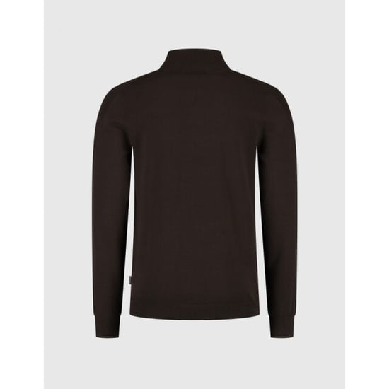 Saint Steve Elwin 50015 burnt coffee half zip trui - Image 3