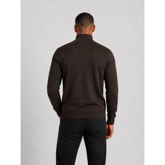 Saint Steve Elwin 50015 burnt coffee half zip trui - Image 4
