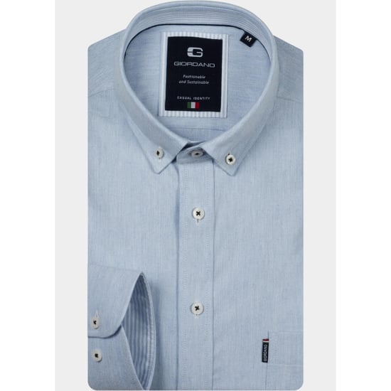 Giordano Overhemd heren dino peached oxford 627111/61 - Image 2
