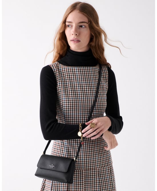 Gwen Textured Patent Crossbody Bag - Image 2