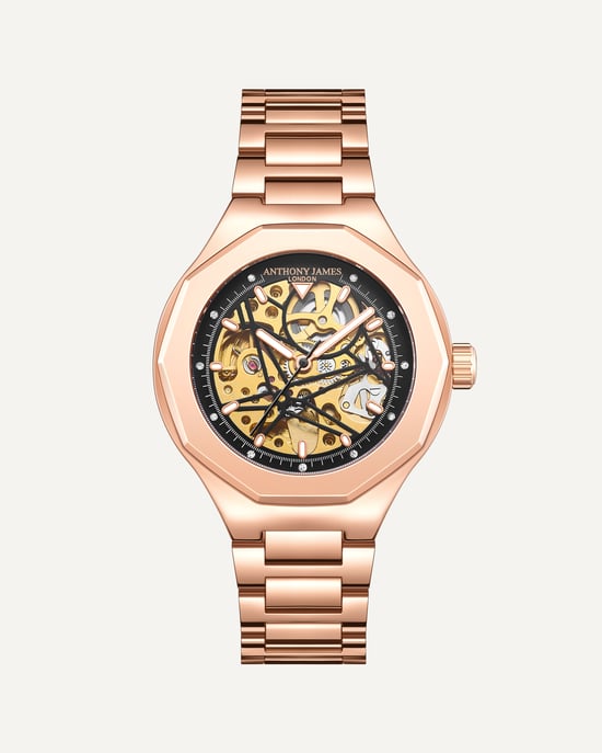 Hand Assembled Anthony James Sports Skeleton Automatic Rose - Image 1