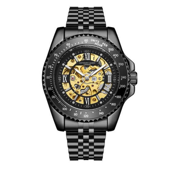 Hand Assembled Anthony James Tachymeter Sports Automatic Black - Image 1