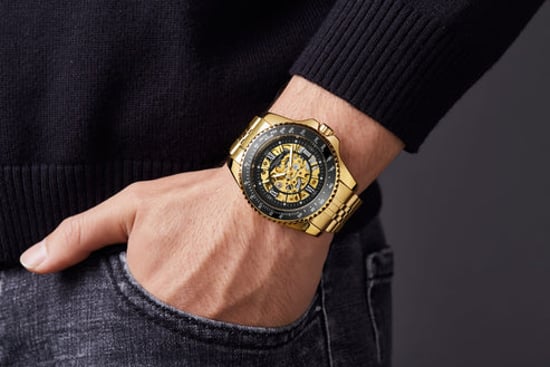 Hand Assembled Anthony James Tachymeter Sports Automatic Gold - Image 3