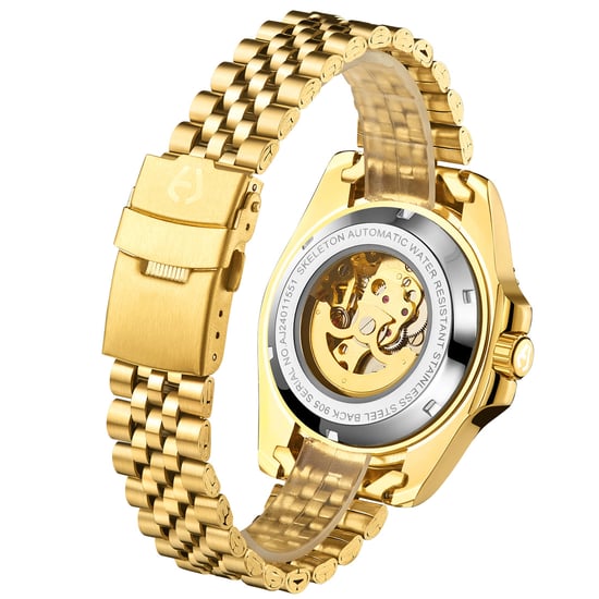 Hand Assembled Anthony James Tachymeter Sports Automatic Gold - Image 4