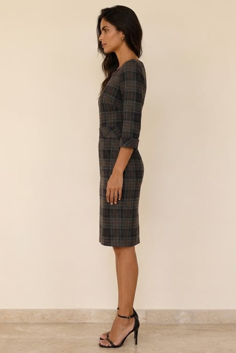 Heritage Plaid Tailored Dress - Image 2