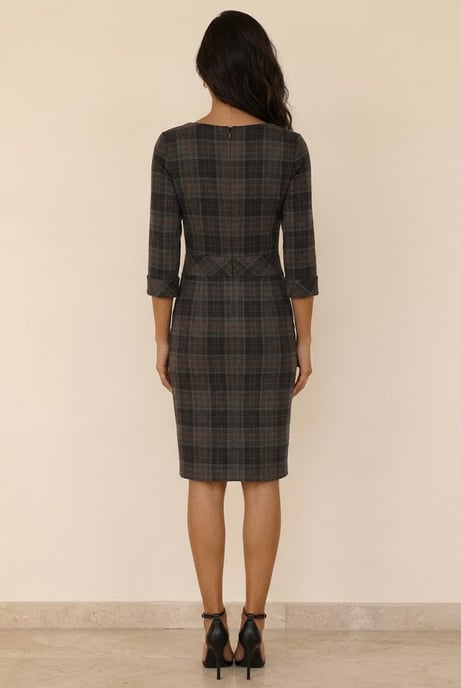 Heritage Plaid Tailored Dress - Image 3