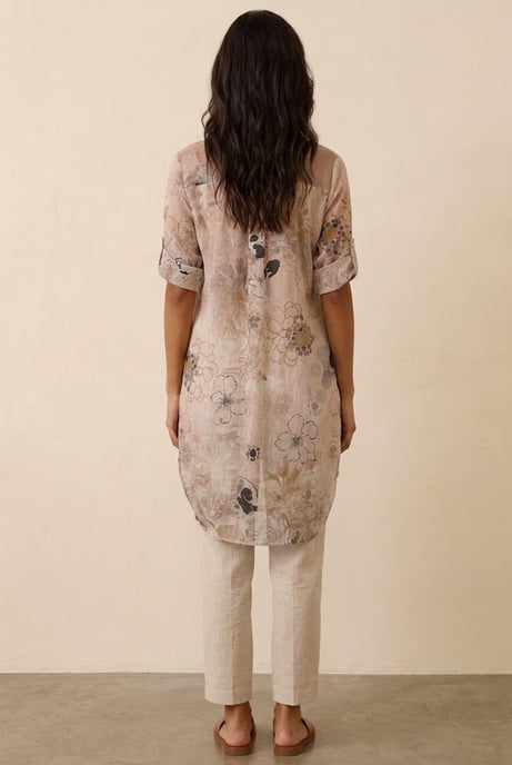 Botanical Breeze Longline Shirt - Image 3