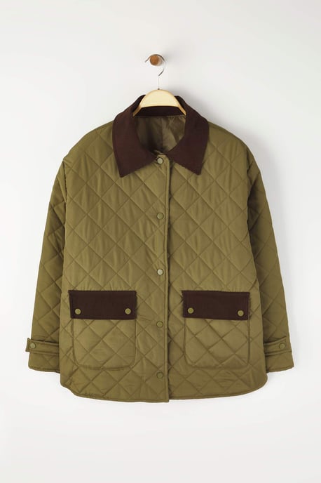 Trendyol Curve Dam Khaki Enfärgad Lång Regular fit Plus size Kappor - Image 6