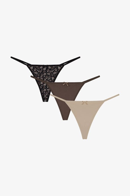 Frosty Morning Floral Thong - Image 1