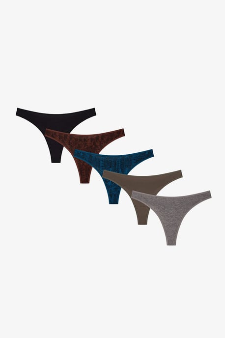 Snake Snake Pattern Thong - Image 1