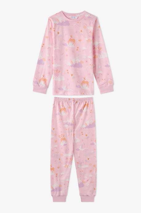 Girls' Fly Repeat Cotton Long Sleeve Pajama Set - Image 1