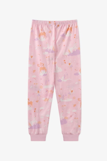 Girls' Fly Repeat Cotton Long Sleeve Pajama Set - Image 3
