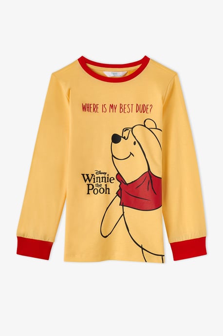 Girls' Winnie The Pooh Cotton Short Sleeve Pajama Set - Image 2