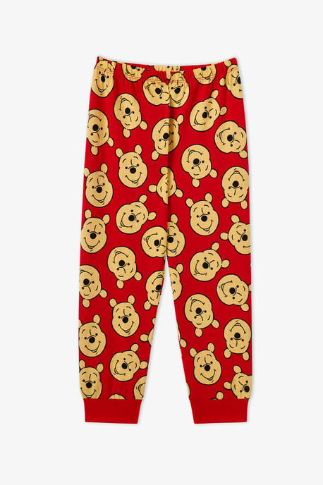 Girls' Winnie The Pooh Cotton Short Sleeve Pajama Set - Image 3
