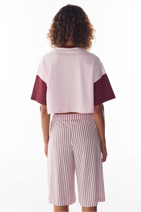 Harvard Graffiti Pattern Short Sleeve Shorts Pajama Set - Image 6