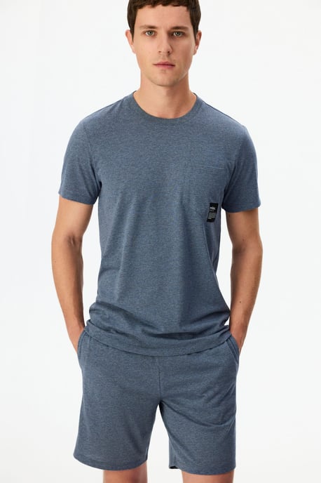 Men's Soft Short Sleeve Shorts Pajama Set - Image 2