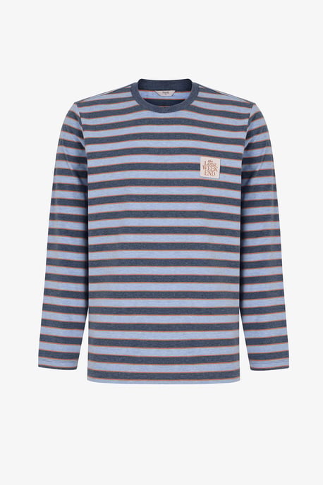 Men's Weekend Striped Long Sleeve Jogger Pajama Set - Image 2