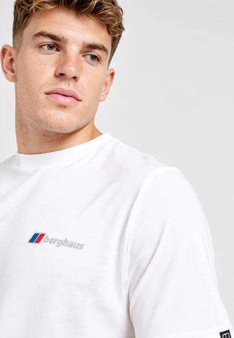Berghaus Mens Mountain Metrics Tee in White - Image 3