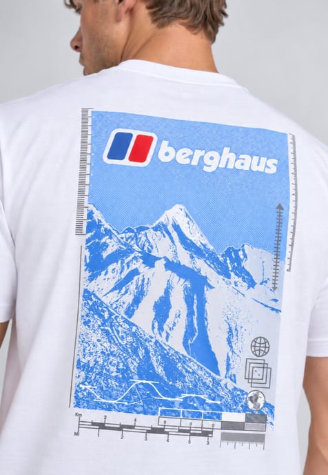 Berghaus Mens Mountain Metrics Tee in White - Image 4