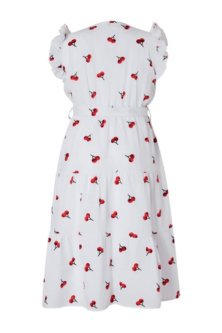 Trendyol Curve Dam Flerfärgad Grafiskt Maxi Ärmlös Casual A-linje Plus size Klänning - Image 5