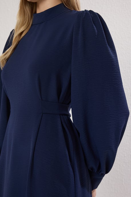 Trendyol Modest Women's Dark blue Plain Maxi Long Casual Shift Modest Dresses - Image 2