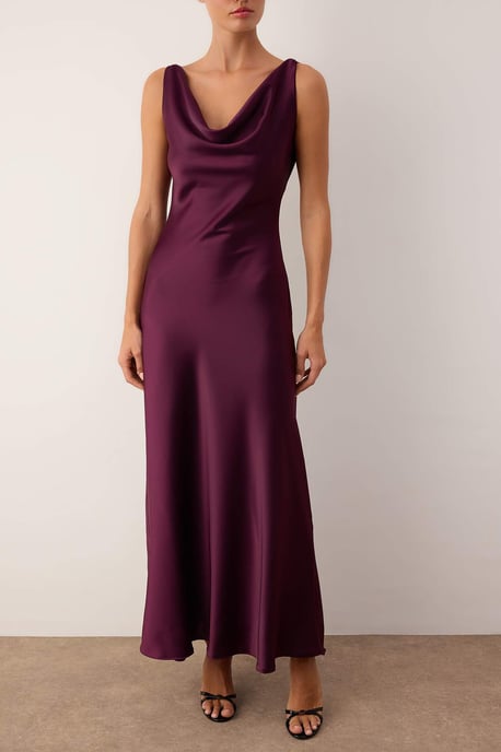 TRENDYOLMİLLA Dam Lila Enfärgad Maxi Ärmlös Elegant/Kväll A-linje Klänningar - Image 2