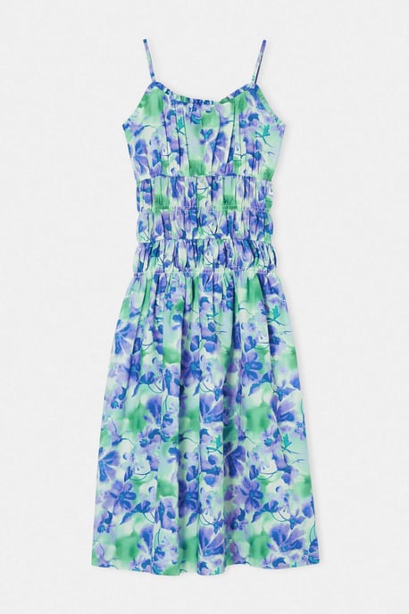 Trendyol Curve Dam Flerfärgad Blommig Maxi Ärmlös A-linje Plus size Klänning - Image 3
