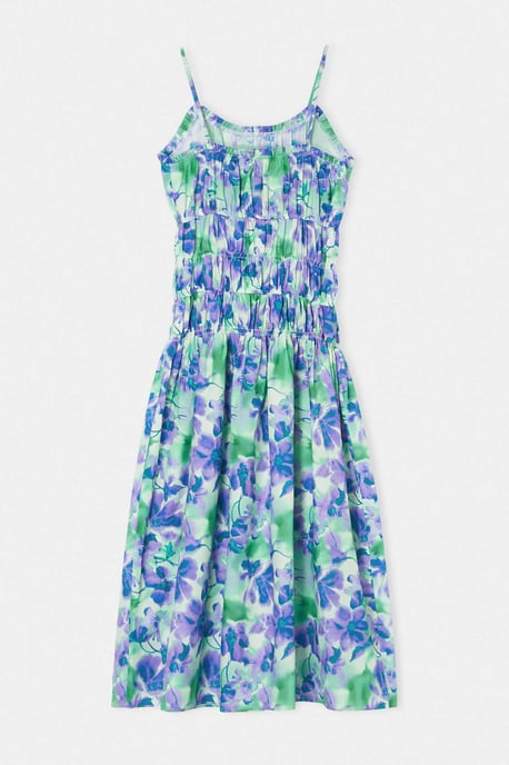 Trendyol Curve Dam Flerfärgad Blommig Maxi Ärmlös A-linje Plus size Klänning - Image 4