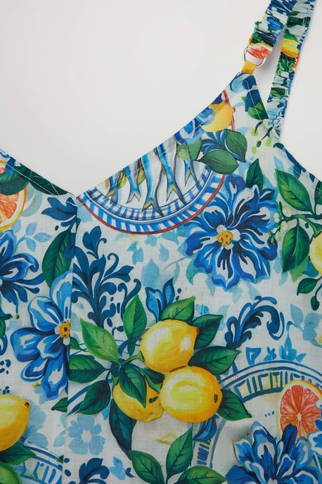 Trendyol Curve Dam Flerfärgad Enfärgad Maxi Ärmlös Strandkläder A-linje Plus size Klänning - Image 4