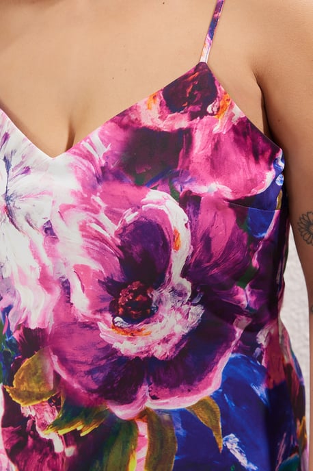 Trendyol Curve Dam Flerfärgad Enfärgad Maxi Ärmlös Kväll / Vardag A-linje Plus size Klänning - Image 3