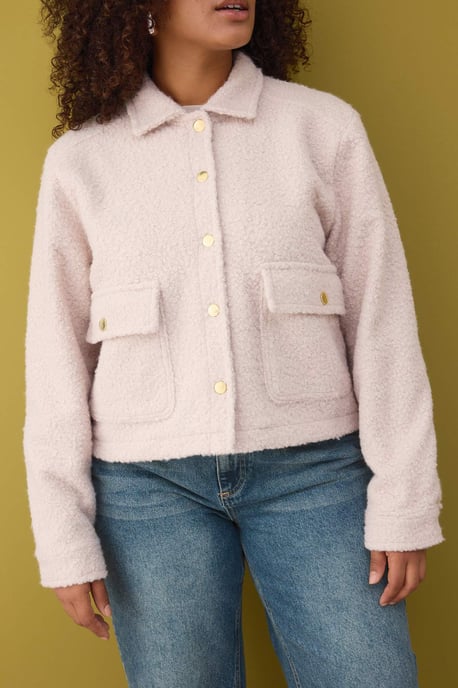 Trendyol Curve Dam Ecru Enfärgad Regular fit Plus size Kappor - Image 2