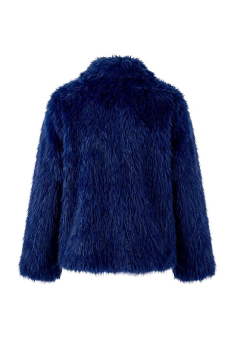 Trendyol Curve Dam Mörkblå Enfärgad Lång Regular fit Plus size Kappor - Image 3