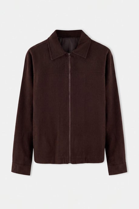 TRENDYOL MAN Men's Brown Plain Long Regular fit Jackets - Image 4