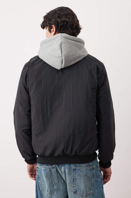 TRENDYOL MAN Men's Black Plain Long Regular fit Winter Jackets - Image 5