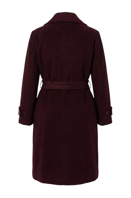 Trendyol Curve Dam Lila Enfärgad Lång Regular fit Plus size Kappor - Image 5