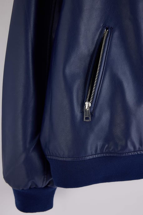Trendyol Curve Dam Mörkblå Enfärgad Lång Regular fit Plus size Kappor - Image 5